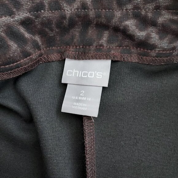 Chico's Animal Print Pull On Leggings - Picture 7 of 12